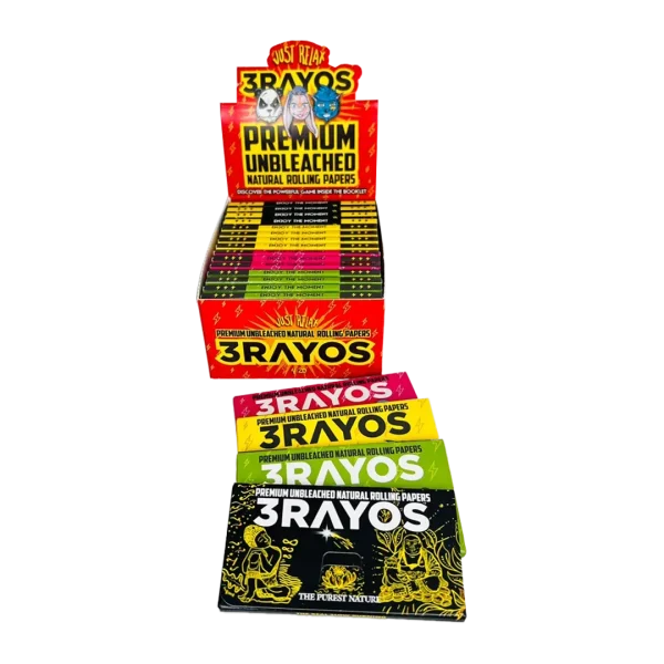 3RAYOS PAPEL UNBLEACHED PREMIUM ULTRA FINO 1 1/4 X20 UNID