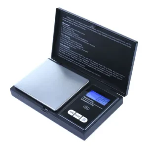 Balanza Digital Rectangular Negra 0.1g / 500g
