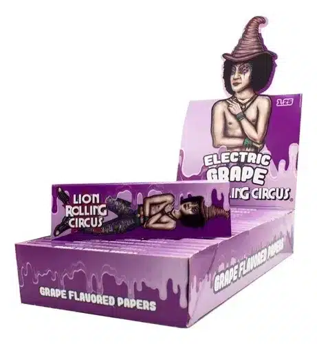 LRC PAPEL 1 1/4 SABOR ELECTRIC GRAPE   X15UNID