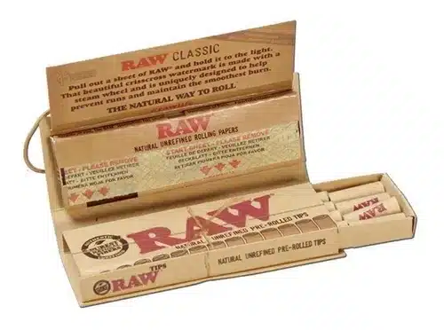 Raw Papel Classic Connoisseur 1 1/4 + Tips - Caja x24