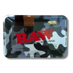 Raw Metal Rolling Tray - Mini Camo