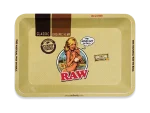 Raw Metal Rolling Tray - Mini Girl
