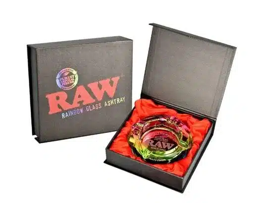 Raw Rainbow Glass Ashtray (Cenicero Vidrio)