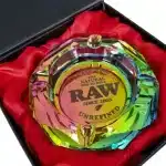 Raw Rainbow Glass Ashtray (Cenicero Vidrio)