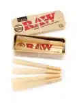 Raw Tin Cone Caddy for Prerolled 1 1/4