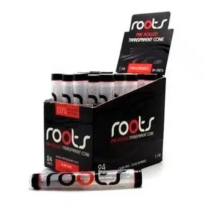 Roots Celulosa Pre Rolled Transparente Cono