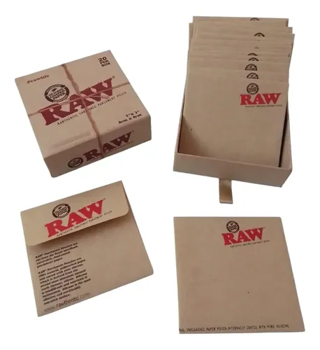Raw Parchment Paper Pouch X20 (Rosin)