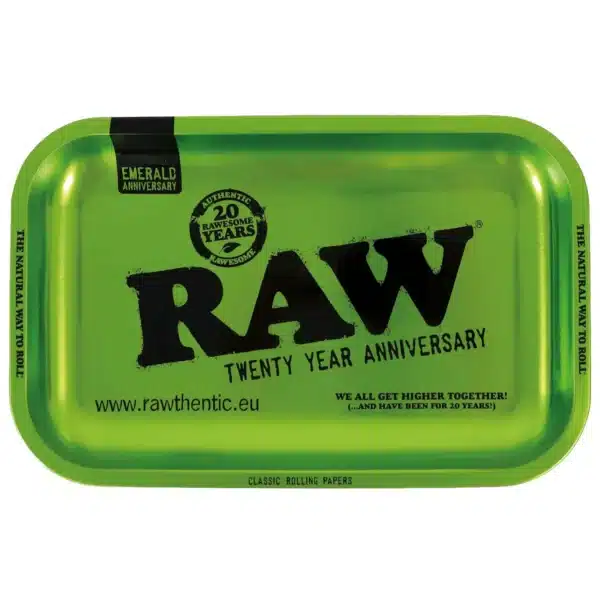 RAW metal Rolling Tray Emerald Green - small