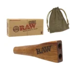 RAW double barrel holder boquilla de madera