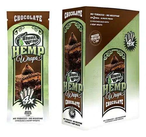 BLUNT WRAP HEMP + CBD X4 CHOCOLATE