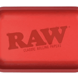 RAW metal Rolling Tray Red Matte - small