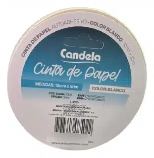 CANDELA CINTA DE PAPEL 12MM X50MTS