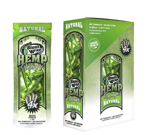 BLUNT WRAP HEMP + CBD X4 NATURAL