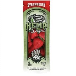 BLUNT WRAP HEMP + CBD X4 STRAWBERRY