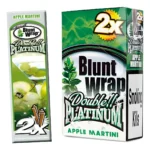BLUNT WRAP DOUBLE PLATINUM 2X APPLE MARTINI