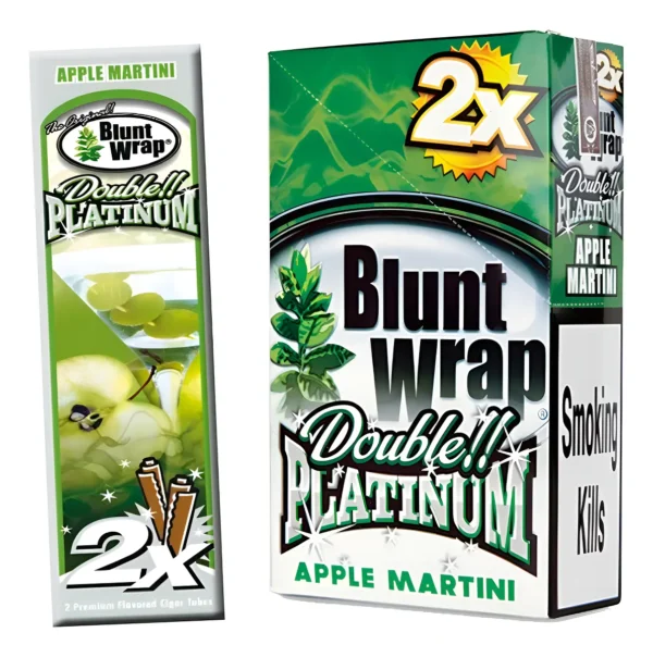 BLUNT WRAP DOUBLE PLATINUM 2X APPLE MARTINI