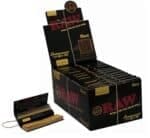 RAW PAPEL BLACK CONNOISSEUR 1 1/4 + TIPS - CAJA X24UNID
