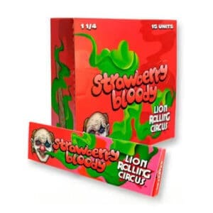 LRC PAPEL 1 1/4 SABOR STRAWBERRY FLAVOUR X15 UNID